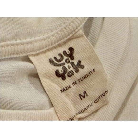 Lucy and Yak Greta White Cropped T-Shirt - Picture 5 of 6